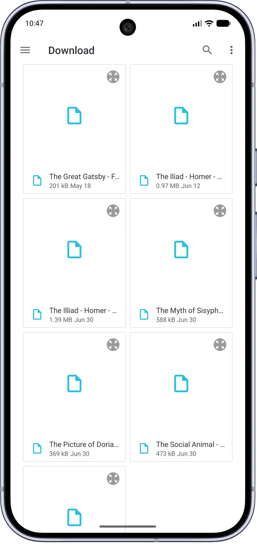 Import from device