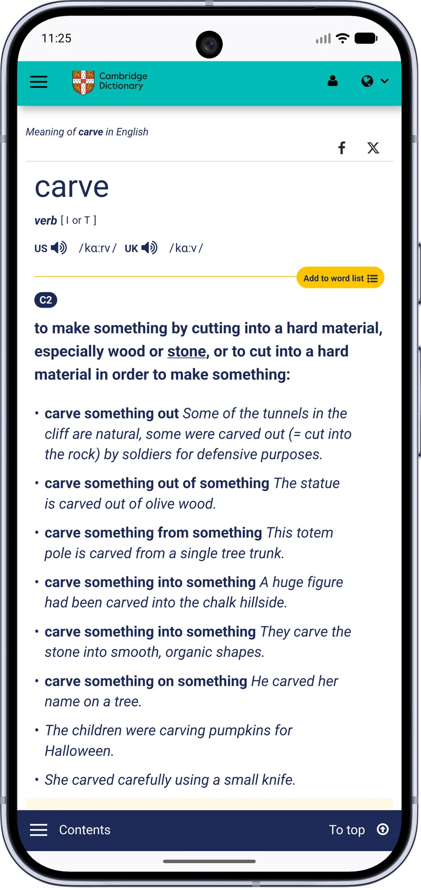 Online lookup